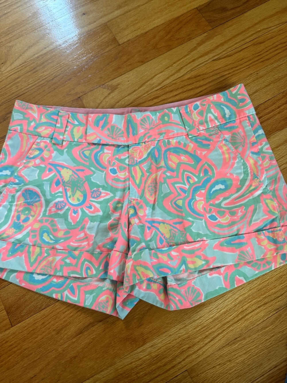 Lilly Pulitzer Womens Shorts 2‎  Barclay Cotton Chino